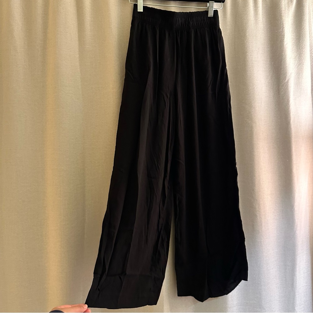 H&M Black Wide-Leg Pants